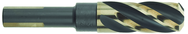 3/4" Dia. - 1-7/8 Flute Length - 4-5/16" OAL - 1/2 3-Flat Shank-HSS-118° Point Angle-Black & Gold-Series 1458 - Reduced Shank Core Drill; - Exact Tool & Supply
