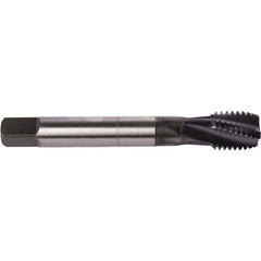‎7/16″- 14 3 Flute Union Butterfield HSS-PM TiAlN/Top Applix UNC Machine Tap Spiral Flute 17 DIN/ANSI E-code # 1630AP7/16X14 - Exact Tool & Supply