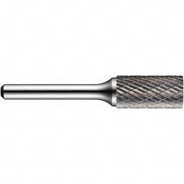Precision Twist Drill - 1/2" Cut Diam, 1/4" Shank Diam, Carbide Double Cut Cylinder Burr - Exact Tool & Supply