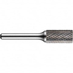 Precision Twist Drill - 1/4" Cut Diam, 1/4" Shank Diam, Carbide Double Cut Cylinder Burr - Exact Tool & Supply
