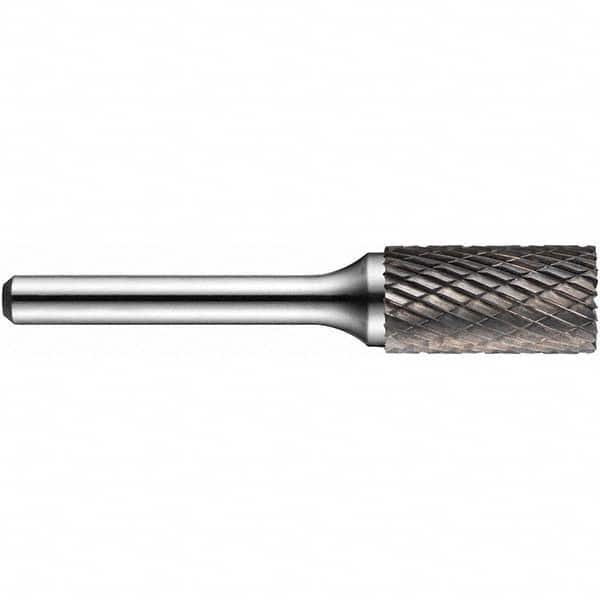 Precision Twist Drill - 1/2" Cut Diam, 1/4" Shank Diam, Carbide Double Cut Ball Burr - Exact Tool & Supply