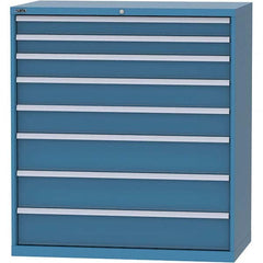 LISTA - 8 Drawer, 159 Compartment Bright Blue Steel Modular Storage Cabinet - Exact Tool & Supply