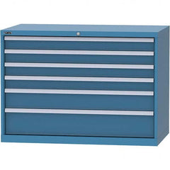 LISTA - 6 Drawer, 99 Compartment Red Steel Modular Storage Cabinet - Exact Tool & Supply