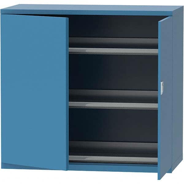 LISTA - 84 Compartment Bright Blue Steel Modular Storage Cabinet - Exact Tool & Supply