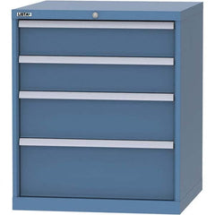LISTA - 4 Drawer, 45 Compartment Red Steel Modular Storage Cabinet - Exact Tool & Supply