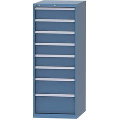 LISTA - 8 Drawer, 99 Compartment Bright Blue Steel Modular Storage Cabinet - Exact Tool & Supply