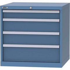 LISTA - 4 Drawer, 45 Compartment Red Steel Modular Storage Cabinet - Exact Tool & Supply