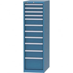 LISTA - 11 Drawer, 45 Compartment Bright Blue Steel Modular Storage Cabinet - Exact Tool & Supply