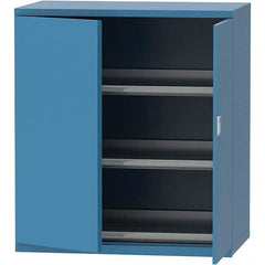 LISTA - 99 Compartment Bright Blue Steel Modular Storage Cabinet - Exact Tool & Supply