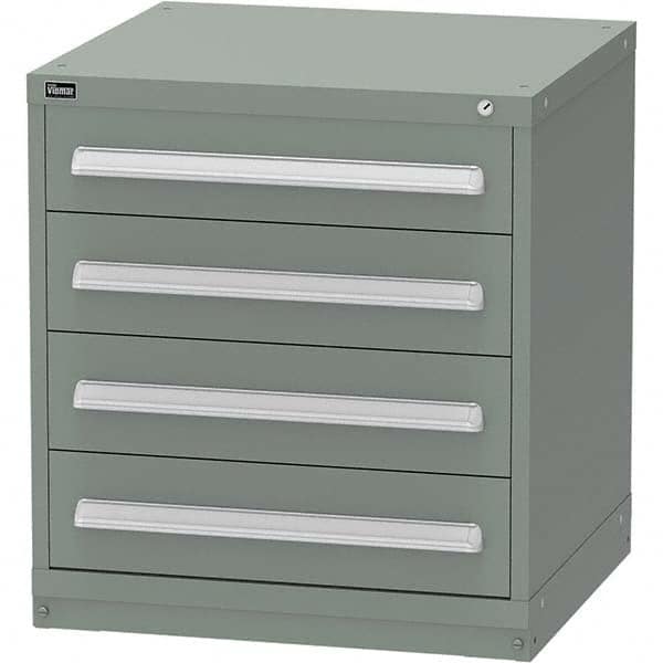 Vidmar - 4 Drawer Vidmar Green Steel Modular Storage Cabinet - Exact Tool & Supply