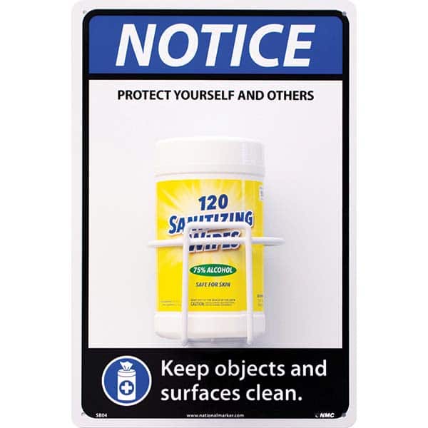 NMC - PPE Dispensers Type: Disinfectant Wipe Dispenser Station Mount: Table/Wall - Exact Tool & Supply