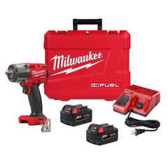 Milwaukee Tool - Cordless Impact Wrenches & Ratchets Voltage: 18.00 Drive Size (Inch): 1/2 - Exact Tool & Supply