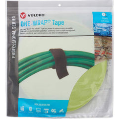 Velcro Brand - Cable Ties; Cable Tie Type: Reusable Cable Tie ; Material: Hook and Loop ; Color: OM5 Green ; Overall Length (Feet): 75 ; Overall Length (Decimal Inch): 300.00000 ; Maximum Bundle Diameter (Inch): 0.75 - Exact Tool & Supply