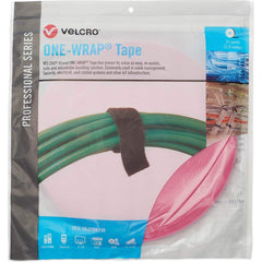 Velcro Brand - Cable Ties; Cable Tie Type: Reusable Cable Tie ; Material: Hook and Loop ; Color: Erica Violet ; Overall Length (Feet): 75 ; Overall Length (Decimal Inch): 300.00000 ; Maximum Bundle Diameter (Inch): 0.5 - Exact Tool & Supply