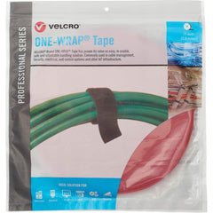 Velcro Brand - Cable Ties; Cable Tie Type: Reusable Cable Tie ; Material: Hook and Loop ; Color: Red ; Overall Length (Feet): 75 ; Overall Length (Decimal Inch): 300.00000 ; Maximum Bundle Diameter (Inch): 0.5 - Exact Tool & Supply
