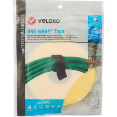 Velcro Brand - Cable Ties; Cable Tie Type: Reusable Cable Tie ; Material: Hook and Loop ; Color: Mimosa Yellow ; Overall Length (Feet): 15 ; Overall Length (Decimal Inch): 180.00000 ; Maximum Bundle Diameter (Inch): 0.75 - Exact Tool & Supply