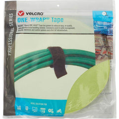 Velcro Brand - Cable Ties; Cable Tie Type: Reusable Cable Tie ; Material: Hook and Loop ; Color: OM5 Green ; Overall Length (Feet): 75 ; Overall Length (Decimal Inch): 300.00000 ; Maximum Bundle Diameter (Inch): 1 - Exact Tool & Supply