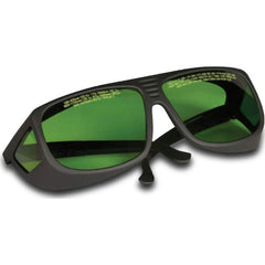 Tykma Electrox - Safety Glasses; Type: Laser Safety Glasses ; Lens Color Family: Green ; Lens Color: Green ; Frame Color Family: Black ; Metal Frame: No ; Frame Design: Wrap Around - Exact Tool & Supply