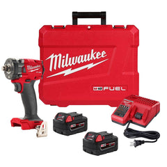Milwaukee Tool - Cordless Impact Wrenches & Ratchets Voltage: 18.00 Drive Size (Inch): 1/2 - Exact Tool & Supply