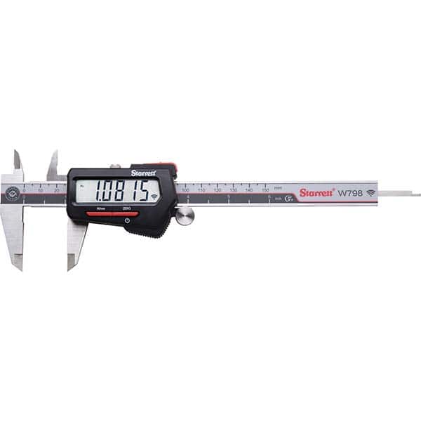 Starrett - Electronic Calipers Minimum Measurement (mm): 0.00 Maximum Measurement (mm): 150.00 - Exact Tool & Supply