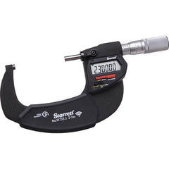 Starrett - Electronic Outside Micrometers Minimum Measurement (Decimal Inch): 2 Minimum Measurement (mm): 50 - Exact Tool & Supply