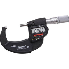 Starrett - Electronic Outside Micrometers Minimum Measurement (Decimal Inch): 1 Minimum Measurement (mm): 25 - Exact Tool & Supply
