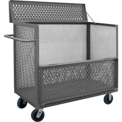 Durham - 3,600 Lb Capacity 1-Shelf 3-Sided Mesh Truck - Exact Tool & Supply