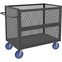 Durham - 3,600 Lb Capacity 1-Shelf 3-Sided Mesh Truck - Exact Tool & Supply