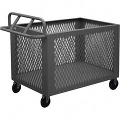 Durham - 1,400 Lb Capacity 1-Shelf 4-Sided Mesh Box Truck - Exact Tool & Supply