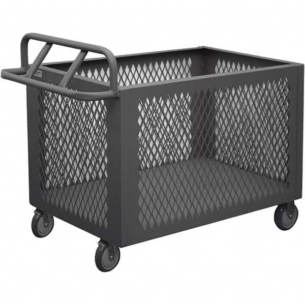 Durham - 1,200 Lb Capacity 1-Shelf 4-Sided Mesh Box Truck - Exact Tool & Supply