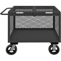 Durham - 2,000 Lb Capacity 1-Shelf 4-Sided Mesh Box Truck - Exact Tool & Supply