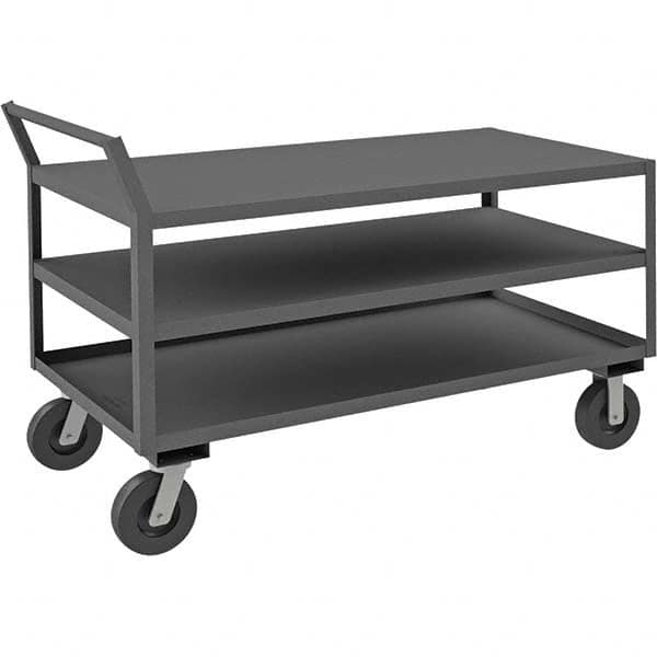 Durham - 4,800 Lb Capacity 3-Shelf Low Deck Service Truck - Exact Tool & Supply