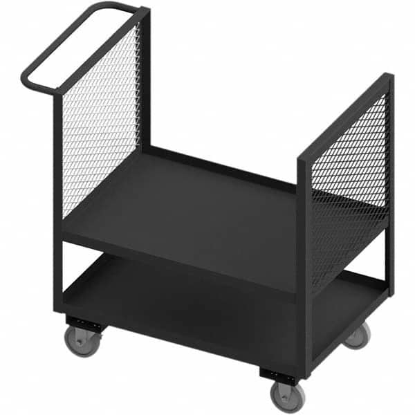 Durham - 1,200 Lb Capacity 2-Shelf 2-Sided Mesh Truck - Exact Tool & Supply