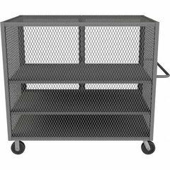 Durham - 2,000 Lb Capacity 3-Shelf Security Mesh Truck - Exact Tool & Supply