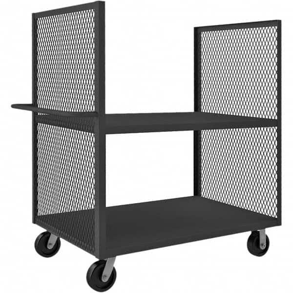 Durham - 2,000 Lb Capacity 2-Shelf 2-Sided Mesh Truck - Exact Tool & Supply