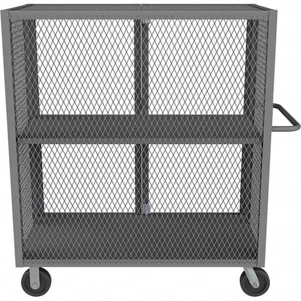 Durham - 2,000 Lb Capacity 1-Shelf Security Mesh Truck - Exact Tool & Supply