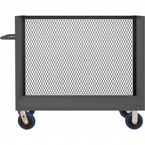 Durham - 3,600 Lb Capacity 1-Shelf 3-Sided Mesh Truck - Exact Tool & Supply