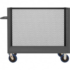 Durham - 3,600 Lb Capacity 1-Shelf 3-Sided Mesh Truck - Exact Tool & Supply