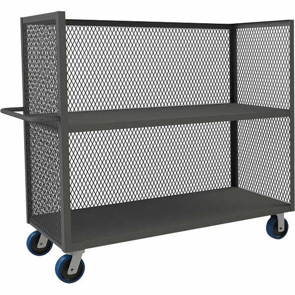 Durham - 3,600 Lb Capacity 2-Shelf 3-Sided Mesh Truck - Exact Tool & Supply