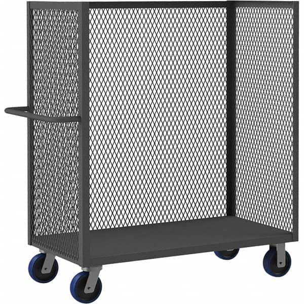 Durham - 3,600 Lb Capacity 1-Shelf 3-Sided Mesh Truck - Exact Tool & Supply