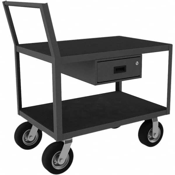 Durham - 1,200 Lb Capacity 2-Shelf Low Deck Service Truck - Exact Tool & Supply