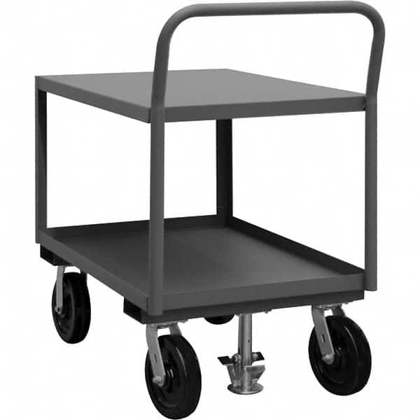 Durham - 2,400 Lb Capacity 2-Shelf Low Deck Service Truck - Exact Tool & Supply