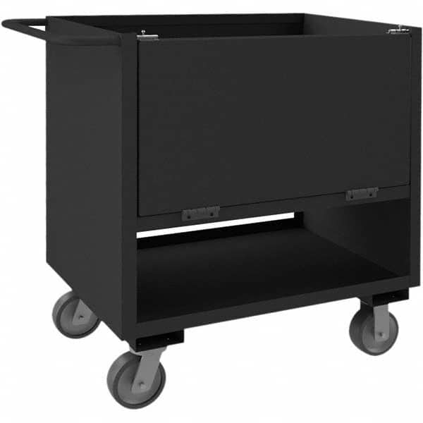Durham - 2,000 Lb Capacity 2-Shelf 4-Sided Solid Box Truck - Exact Tool & Supply