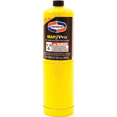 Made in USA - Propane & Butane Fuel Canisters & Cylinders; Gas Type: Propane or MAPP - Exact Tool & Supply