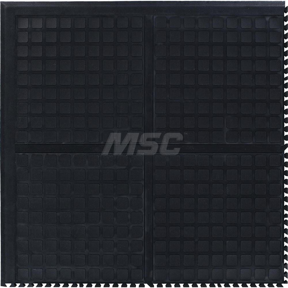 M + A Matting - Anti-Fatigue Matting; Dry or Wet Environment: Dry ; Length (Inch): 36 ; Length (Feet): 3 ; Width (Inch): 36 ; Thickness (Inch): 3/4 ; Surface Pattern: Raised Squares - Exact Tool & Supply