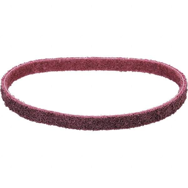Dynabrade - 1/2" Wide x 24" OAL, Aluminum Oxide Abrasive Belt - Aluminum Oxide, Medium, Nonwoven, Cloth Backing, Wet/Dry - Exact Tool & Supply