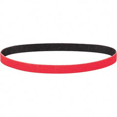 Dynabrade - 1" Wide x 18" OAL, 40 Grit, Ceramic Abrasive Belt - Ceramic, Coated, Y Weighted Cloth Backing, Wet/Dry - Exact Tool & Supply