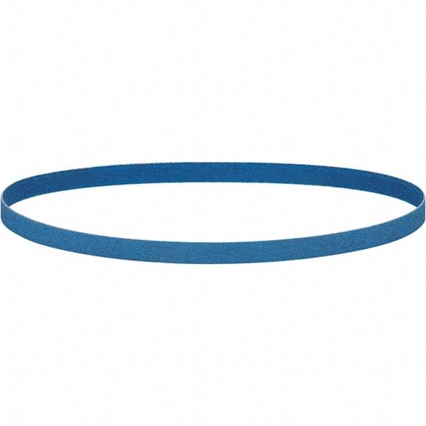 Dynabrade - 1/2" Wide x 24" OAL, 36 Grit, Ceramic Abrasive Belt - Ceramic, Coated, Y Weighted Cloth Backing, Wet/Dry - Exact Tool & Supply
