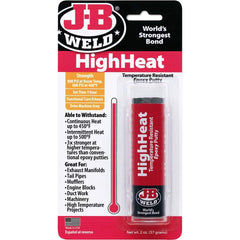J-B Weld - Epoxy & Structural Adhesives; Type: Epoxy ; Container Size Range: Smaller than 16 oz. ; Container Size: 2 oz. ; Container Type: Stick ; Color: Grey ; Working Time (Hours): 1 - Exact Tool & Supply
