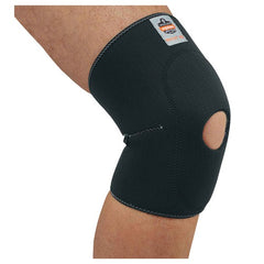 615 2 XL Black Knee Sleeve W/ Open Patella/Anterior Pad - Exact Tool & Supply